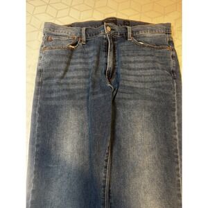 Lucky‎ Brand Jeans 410 Athletic Slim Men's 36X28 Dark Wash Denim Distressed